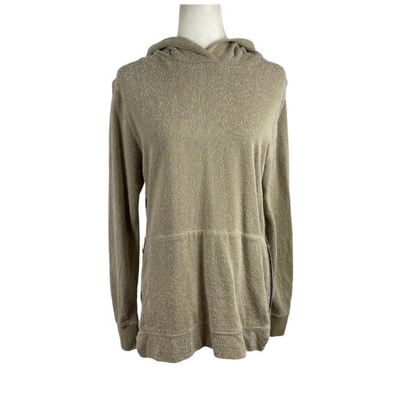 John Elliott Hooded Villain Slim Fit Sweatshirt in Sand Speckled Size 2 Medium - Picture 9 of 13